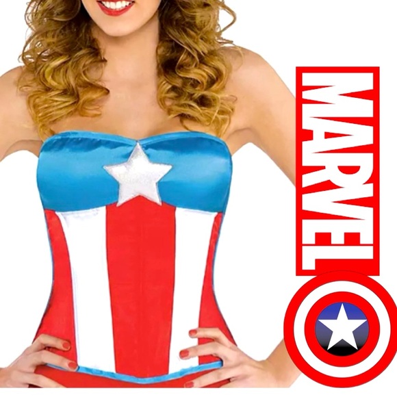 Amscan Other - AMSCAN MARVEL Marvel American Dream Halloween Corset Costume Size S/M
